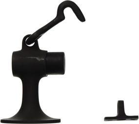 img 1 attached to 🚪 Ives FS446 3 3/4" Cast Brass Floor Door Stop - Hold-Open Hook, Oil Rubbed Bronze