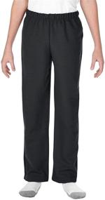 img 2 attached to 👖 Comfy and Stylish: Gildan Bottom Youth Sweatpants in Black for Boys' Clothing
