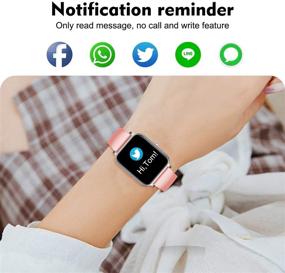 img 2 attached to 🌟 Yocuby Smart Watch for Women: Stylish 1.4" Touch Screen Sport Smartwatch - Compatible with iOS & Android, IP68 Waterproof, Heart Rate/Sleep Monitor, Fitness Tracker