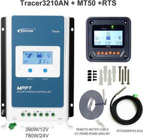 img 3 attached to 🔌 Преобразователь заряда EPEVER MPPT 30A 12V/24V авто, Max PV 100V вход с отрицательным заземлением с MT50 и температурным датчиком, совместим со скрытым/гелевым свинцовым аккумулятором (AGM)/заливным и литиевым аккумулятором (30A+MT50+RTS)