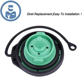 img 2 attached to 🔧 ONER AUTO PARTS Fuel Tank Filler Cap for Volkswagen Passat, CC, Eos, Tiguan - Compatible with 2006-2010 VW Passat, 2009-2017 CC, 2007-2016 Eos, Tiguan and More - Replaces #3C8201550E, 3C0-201-550-N, 3C0201550N