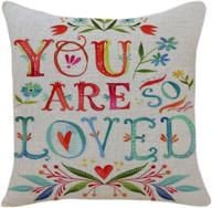 psdwets home decor: express your love with flowered pillow 🌸 covers - 18 x 18, perfect mom gifts and birthday surprises логотип