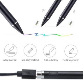 img 3 attached to 🖊️ Топовая активная ручка с аккумулятором для сенсорных экранов и планшетов