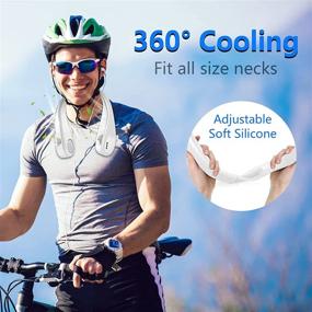 img 1 attached to 🌬️ Hands-Free Wearable Portable Neck Fan - USB Rechargeable, Strong Air Flow with 3 Speeds, 360° Adjustable Headphone Design - Ideal for Office, Outdoor Sports, Travel, and Home Cooling