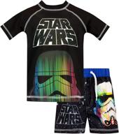 👙 boys' star wars stormtrooper swim set - two piece swimwear logo