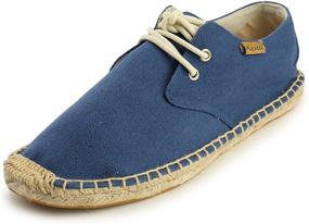 img 4 attached to 👟 Kentti Classic Canvas Espadrilles Size 9-9.5: Comfort and Style Combined