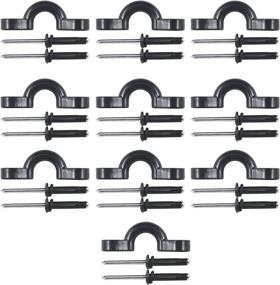 img 4 attached to YYST Pack of 10 Nylon Kayak Bungee Deck Loops with Rivets for Enhanced Tie-Down and Pad Eye Attachment on Kayaks