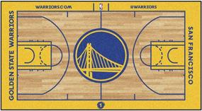 img 4 attached to НБА Бегунок корта Golden State Warriors из нейлона от Fanmats 9264: Поднимите свою игру!