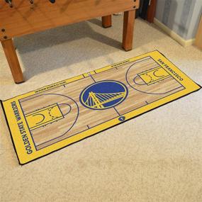 img 3 attached to НБА Бегунок корта Golden State Warriors из нейлона от Fanmats 9264: Поднимите свою игру!