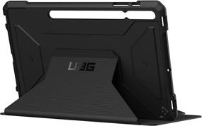 img 1 attached to 📱 URBAN ARMOR GEAR UAG Samsung Galaxy Tab S7 Plus Case - Metropolis Folio Slim, Heavy-Duty, Multi-Viewing Angles, Military Drop Tested - Black