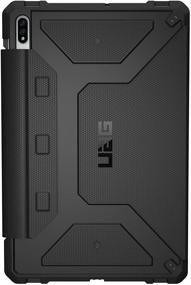 img 4 attached to 📱 URBAN ARMOR GEAR UAG Samsung Galaxy Tab S7 Plus Case - Metropolis Folio Slim, Heavy-Duty, Multi-Viewing Angles, Military Drop Tested - Black