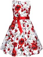 summer girls' clothes: floral cotton dresses for kids logo