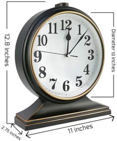 img 1 attached to Winnie Clock Modern Silent Non Ticking 10 Inch Decoration