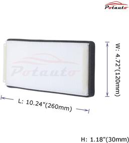 img 3 attached to 🚗 High Performance Cabin Air Filter Replacement for 2008W POTAUTO MAP (CF5972A) in MAYBACH 57 62 & MERCEDES-BENZ CL500 CL55 CL600 CL65 E300 E320 E420 E430 E55 S350 S430 S500 S55 AMG S600 S600 S65 AMG