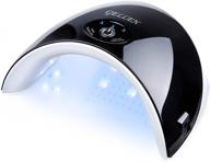 💅 gellen 24w uv led nail lamp dryer nail light for gel nail polish - sensor, 3 timers, quick dry, no harm gel manicure machine in color elegance black logo