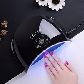 img 3 attached to 💅 Gellen 24W UV LED Nail Lamp Dryer Nail Light for Gel Nail Polish - Sensor, 3 Timers, Quick Dry, No Harm Gel Manicure Machine in Color Elegance Black