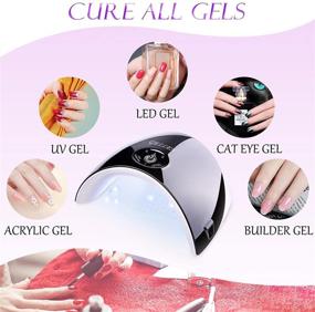 img 1 attached to 💅 Gellen 24W UV LED Nail Lamp Dryer Nail Light for Gel Nail Polish - Sensor, 3 Timers, Quick Dry, No Harm Gel Manicure Machine in Color Elegance Black