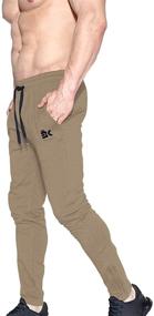img 3 attached to BROKIG Mens Zip Jogger Pants Men's Clothing in Active