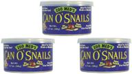 🐢 zoo med can o' snails turtle food: nutritious 1.7-ounce pack of 3 logo