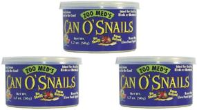 img 1 attached to 🐢 Zoo Med Can O' Snails Turtle Food: Nutritious 1.7-Ounce Pack of 3
