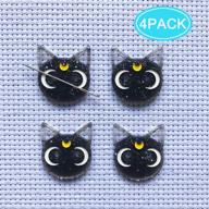 🐈 embroidery hoop needle minder: black cat stitching assistant for effortless needle tracking and cross stitching logo