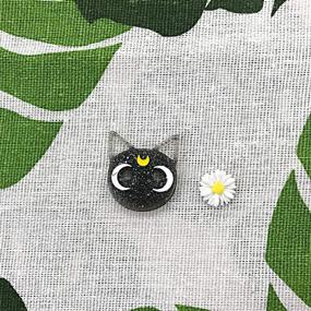 img 1 attached to 🐈 Embroidery Hoop Needle Minder: Black Cat Stitching Assistant for Effortless Needle Tracking and Cross Stitching