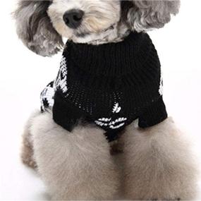 img 1 attached to 🐶 S-Lifeeling Skull Dog Sweater: Stylish and Comfortable Halloween & Christmas Pet Clothes in Black