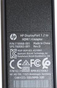 img 1 attached to HP DisplayPort HDMI 1 4 Adapter