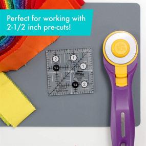 img 3 attached to 📏 Precision Perfection: Creative Grids Quilt Ruler 2-1/2in Square - CGR2