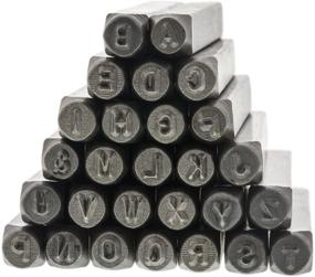img 2 attached to The Beadsmith Steel Alphabet Stamps - Gothic Font - 27-Piece Set - Storage Case - Ideal for Stamping & Personalizing Soft Metals
