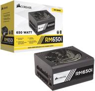 блок питания corsair rm650i 650 вт золотой модульный логотип