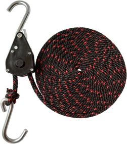 img 3 attached to 🛶 Sentry Ratchet Kayak and Canoe Tie Down Set: 1/4" Grow Light Heavy Duty Adjustable Rope Hanger (2-Pack)
