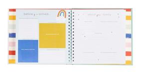 img 3 attached to 🌈 C.R. Gibson Rainbow 'Baby's Firsts' Year Memory Book with Ink Pad - 36 Pages, 9.5'' x 9''