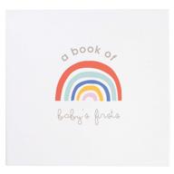 🌈 c.r. gibson rainbow 'baby's firsts' year memory book with ink pad - 36 pages, 9.5'' x 9'' логотип