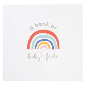 img 4 attached to 🌈 C.R. Gibson Rainbow 'Baby's Firsts' Year Memory Book with Ink Pad - 36 Pages, 9.5'' x 9''