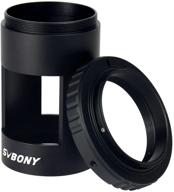 enhanced svbony metal spotting scope camera adapter with t ring adapter for nikon m42 thread – effortlessly capture photos and videos with sv13 spotting scope logo
