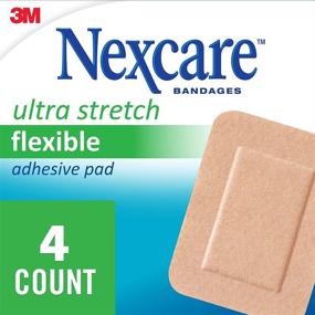 img 3 attached to 🩹 Nexcare Soft Fabric Adhesive Pad: 3x4 Inch Pads, Pack of 4 - Ideal for Comfortable Wound Dressing