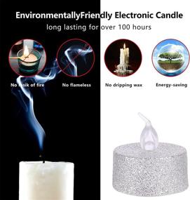 img 1 attached to JIAN YA NA 12Pcs Tea Light Halloween Christmas Thanksgiving Flameless LED Candles 1