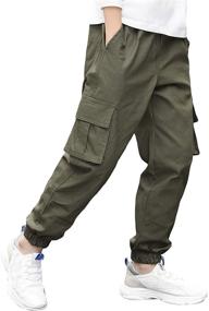 img 2 attached to Camouflage Joggers: Stylish Boys' Clothing and Pants by TLAENSON