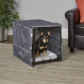 img 3 attached to Discover the MidWest Homes for Pets 1New World Dog Crate: A Perfect Haven for Your Furry Friend