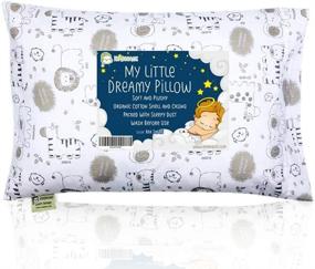 img 4 attached to 🛏️ KeaSafari Organic Cotton Toddler Pillow with Pillowcase - 13X18 - Soft and Machine Washable - Perfect for Sleeping, Travel, Toddler Cot, Bed Set - Ideal for Toddlers, Kids, and Children
