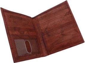 img 4 attached to 🧔 European Bifold Hipster Leather Wallets - Men's Accessories for Wallets, Card Cases & Money Organizers