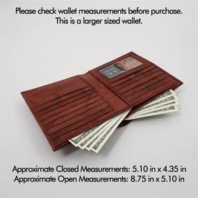 img 3 attached to 🧔 European Bifold Hipster Leather Wallets - Men's Accessories for Wallets, Card Cases & Money Organizers