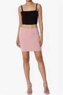 👗 themogan juniors stretch jersey bodycon skirts: trendy women's clothing with a comfortable fit logo