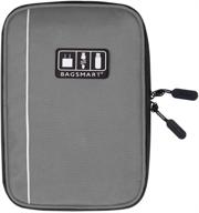 👜 bagsmart electronic organizer: travel in style with universal cable organizer for electronics accessories - grey" logo