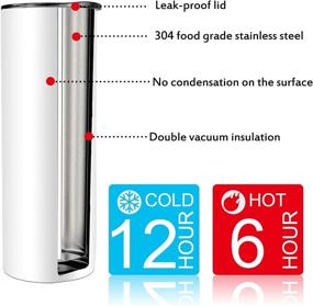 img 2 attached to Premium AiHeart12oz Sublimation Blanks: Stylish Skinny Stainless Steel Tumblers for DIY Gifts - White 4PACK