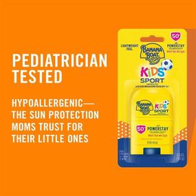 img 2 attached to 🍌 Banana Boat Kids Sport SPF 50 Sunscreen Stick, 0.5oz - Sting-Free, Tear-Free, Reef Friendly, Broad Spectrum Protection