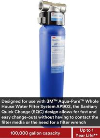 img 2 attached to Замена фильтра 3M Aqua Pure Whole: Непревзойденная фильтрация, гарантия чистой воды