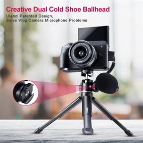 img 2 attached to ULANZI Mini Camera Tripod with 360° Ball Head &amp; Cold Shoe, Portable Extendable Tabletop Selfie Stick Stand Grip for Camera, iPhone 11, Canon G7X Mark III, Sony ZV-1, RX100 VII, A6600 - Ideal for Vlogging