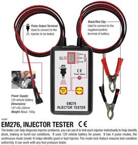 img 1 attached to allsun EM276 Автомобильный инструмент для чистки форсунок топлива: универсальные 4 режима импульса для самостоятельной очистки автомобиля - адаптер для чистки дизельных и бензиновых форсунок с давлением и 2 насадками.